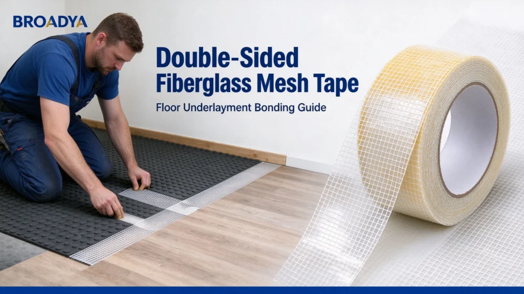 How to Use Double-Sided Fiberglass Mesh Tape for Floor Underlayment Bonding