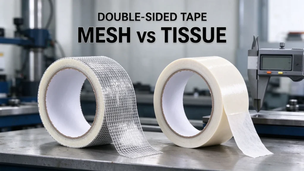 Double-Sided Mesh Tape vs Tissue Tape: When the Carrier Choice Matters