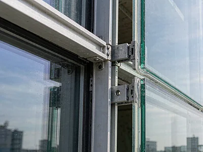 Double sided acrylic foam tape structural bonding of curtain walls