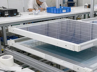 Double sided acrylic foam tape bonding solar module frames