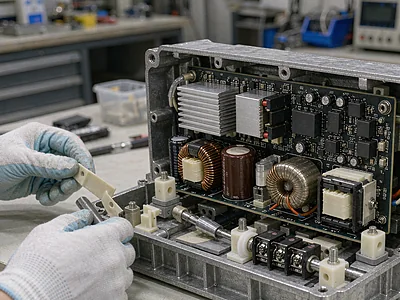 Flame retardant double sided tape bonding power modules