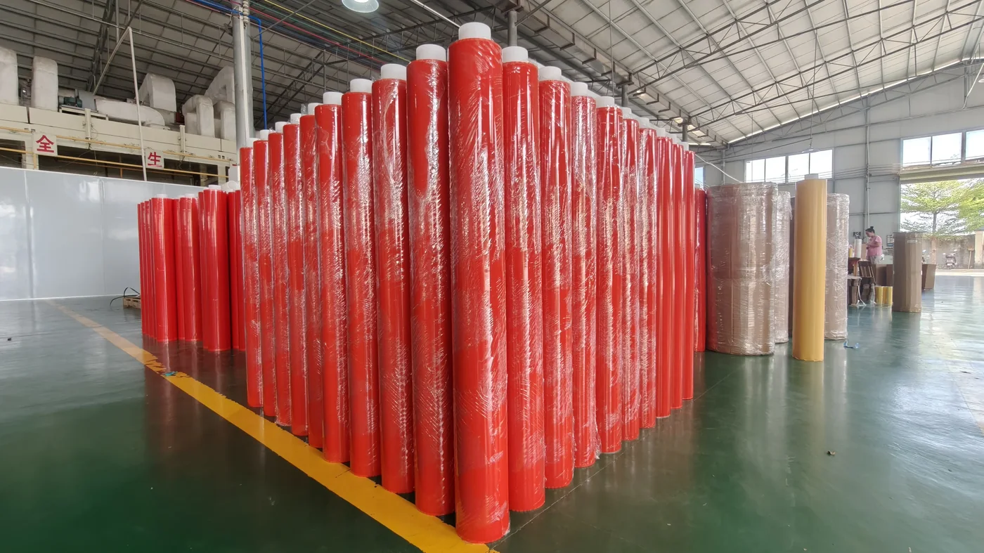 Die-cut double sided PET tape finished rolls for OEM applications